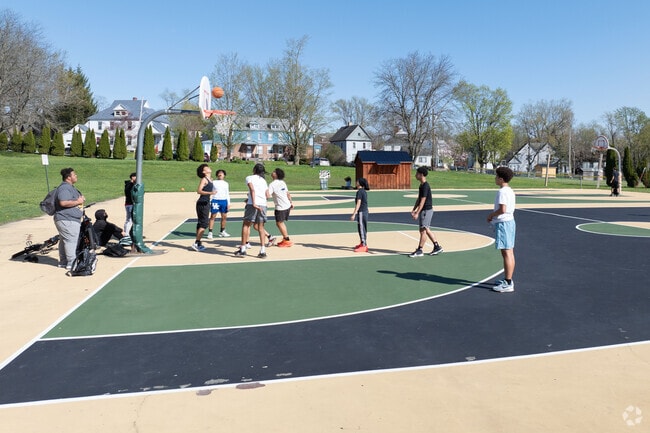 When kids are in need of some competition Veterans Park is a place for a pick up game.