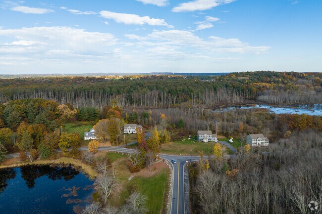 Pelham residents enjoy peaceful, rural living near water features.