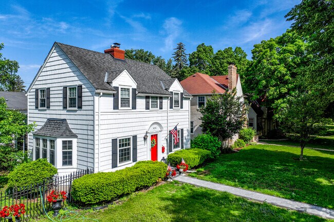 Cape cods and tudor-style homes add their classic charm to the Bancroft neighborhood.