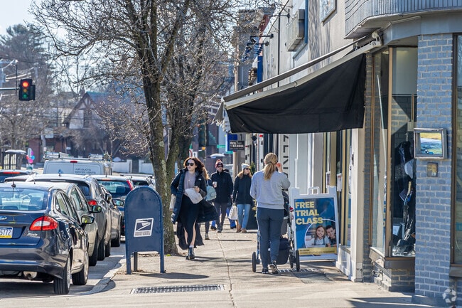 Walking through Newton Center is a favorite activity among locals alike.