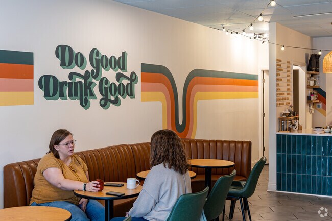 Enjoy a cup of coffee at Treetop Coffee Shop in Sequoyah Hills.