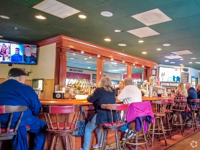 Have a beverage and a nice chat at Barber's Crossing Roadhouse in Cherry Valley.