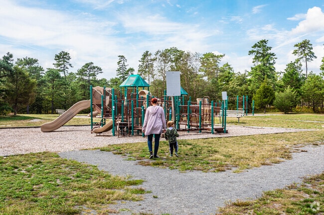 The playground is a great feature for kids to expend energy at Jakes Park in Beachwood, NJ.
