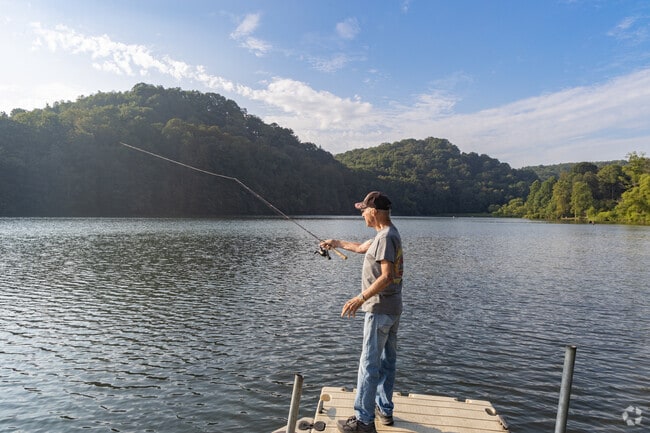 The Hinckston Run Reservoir is a great place for anglers to spend the day.