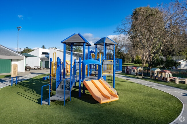Your kids will love the playground at Evergreen Elementary School.