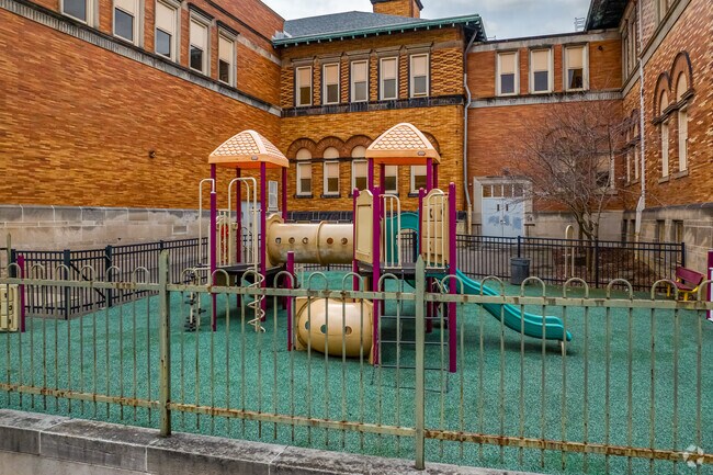 Pittsburgh Morrow K-8 has a nice tot-lot for students.