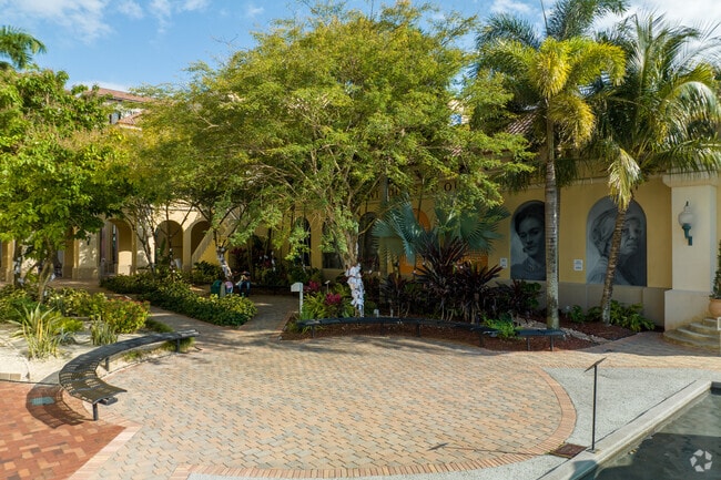 View of the botanical garden in the Miramar Cultural Center.