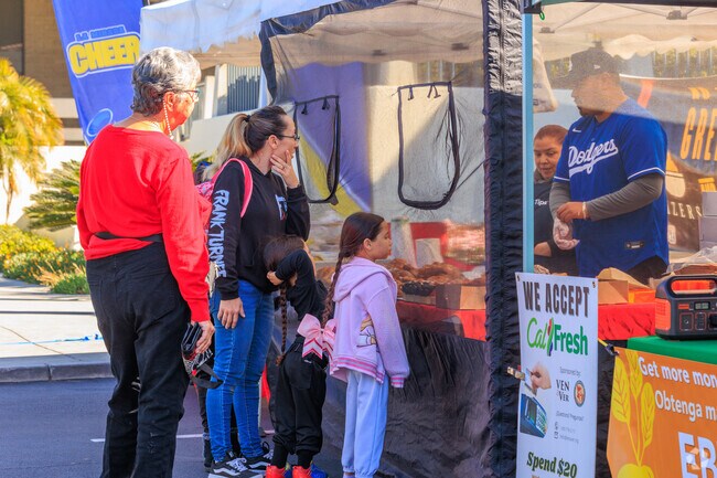 Pick up delicious specialty pastries with the kids at the La Mirada Farmers Market.