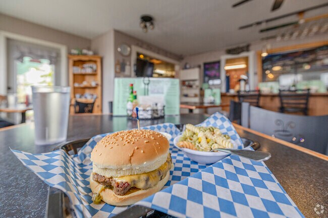 Enjoy a pint and burger at Hansgrill Hansville Grocery and Provisions Co. in Hansville WA.