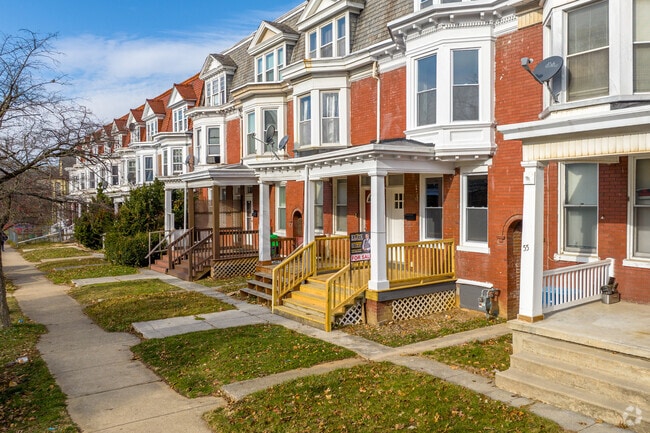 Most of Southwest York is composed of row houses that line the streets.