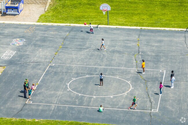 Students of Borlaug Elementary love spending time outside for PE and recess.