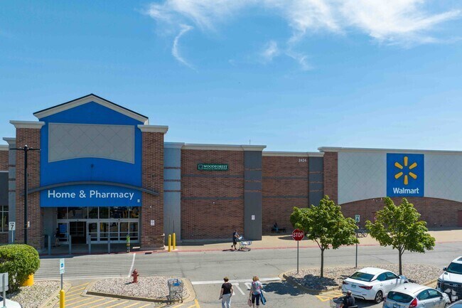 Walmart is located nearby the South DuPage River area.