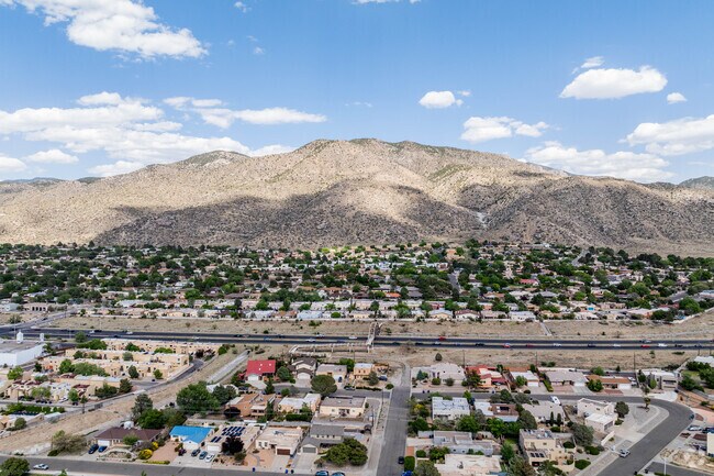 Residents in Matheson Park have access easy access to go hiking in the Sandia Mountains.