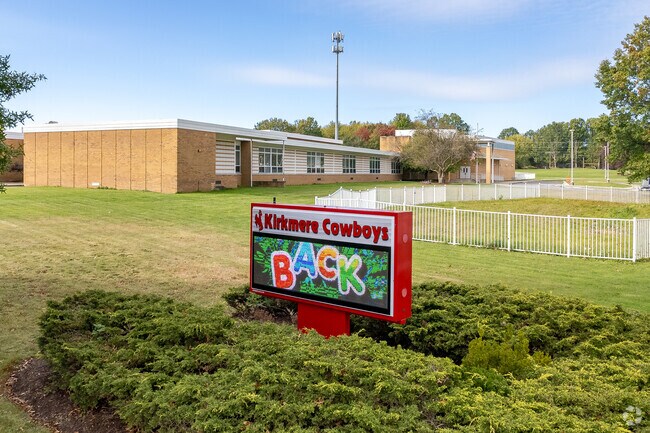 Kirkmere Elementary School serves the children in grades PK, K-8.