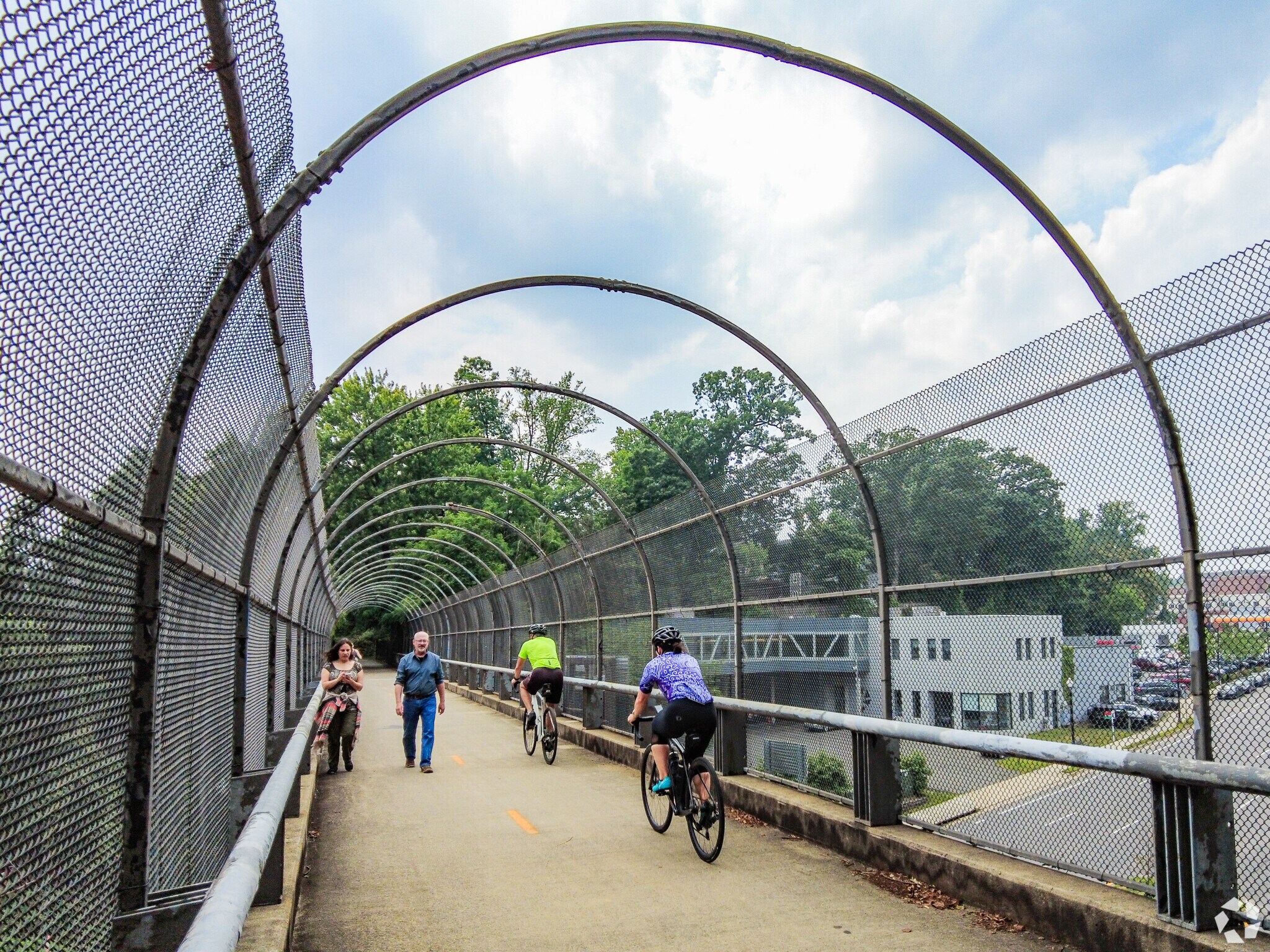 The Custis Trail runs through the Waycroft/Woodlawn neighborhood.