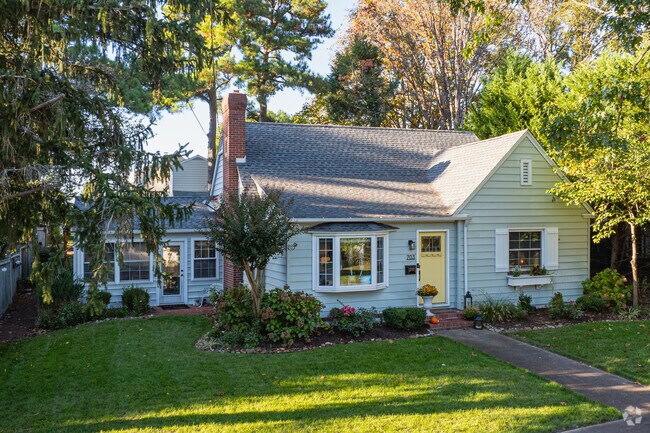 Cozy cottages adorn the residential streets of East Main Street.