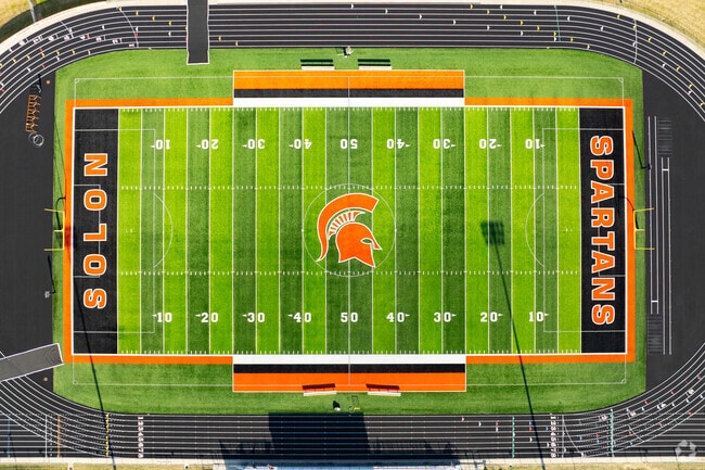 Solon High School proudly represents the Solon Spartans.