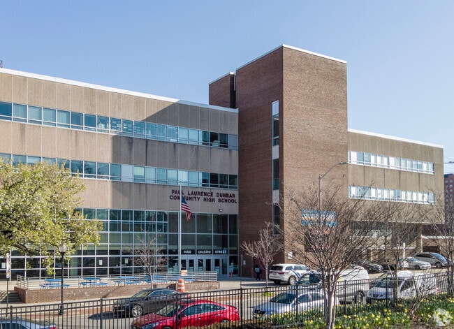 Front of Paul Laurence Dunbar High School
