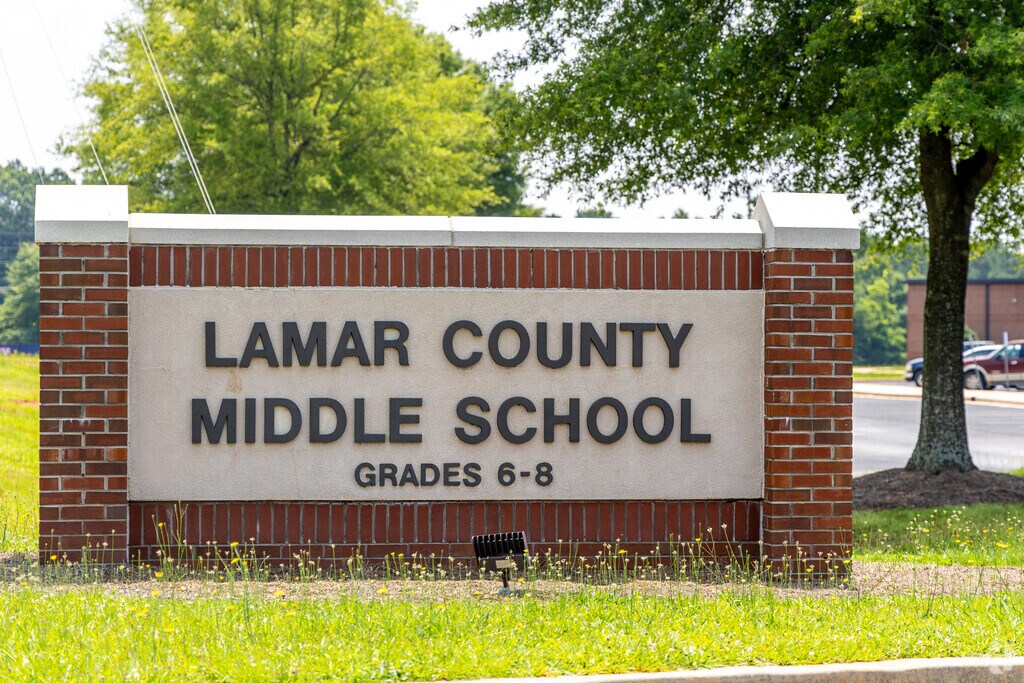 The Lamar County Middle School in Barnesville, GA.
