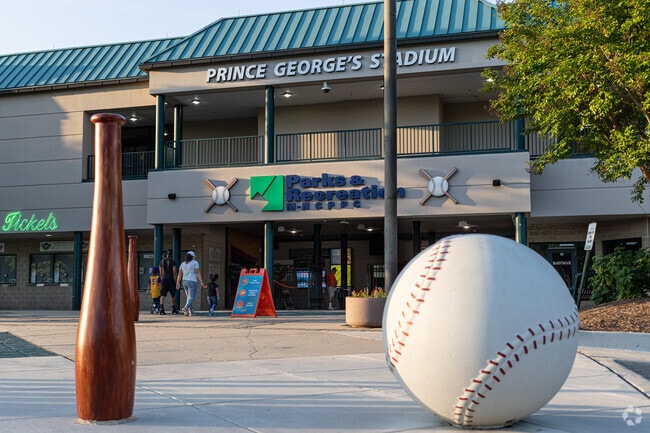Prince George's Stadium hosts many minor league games and other events in Bowie.