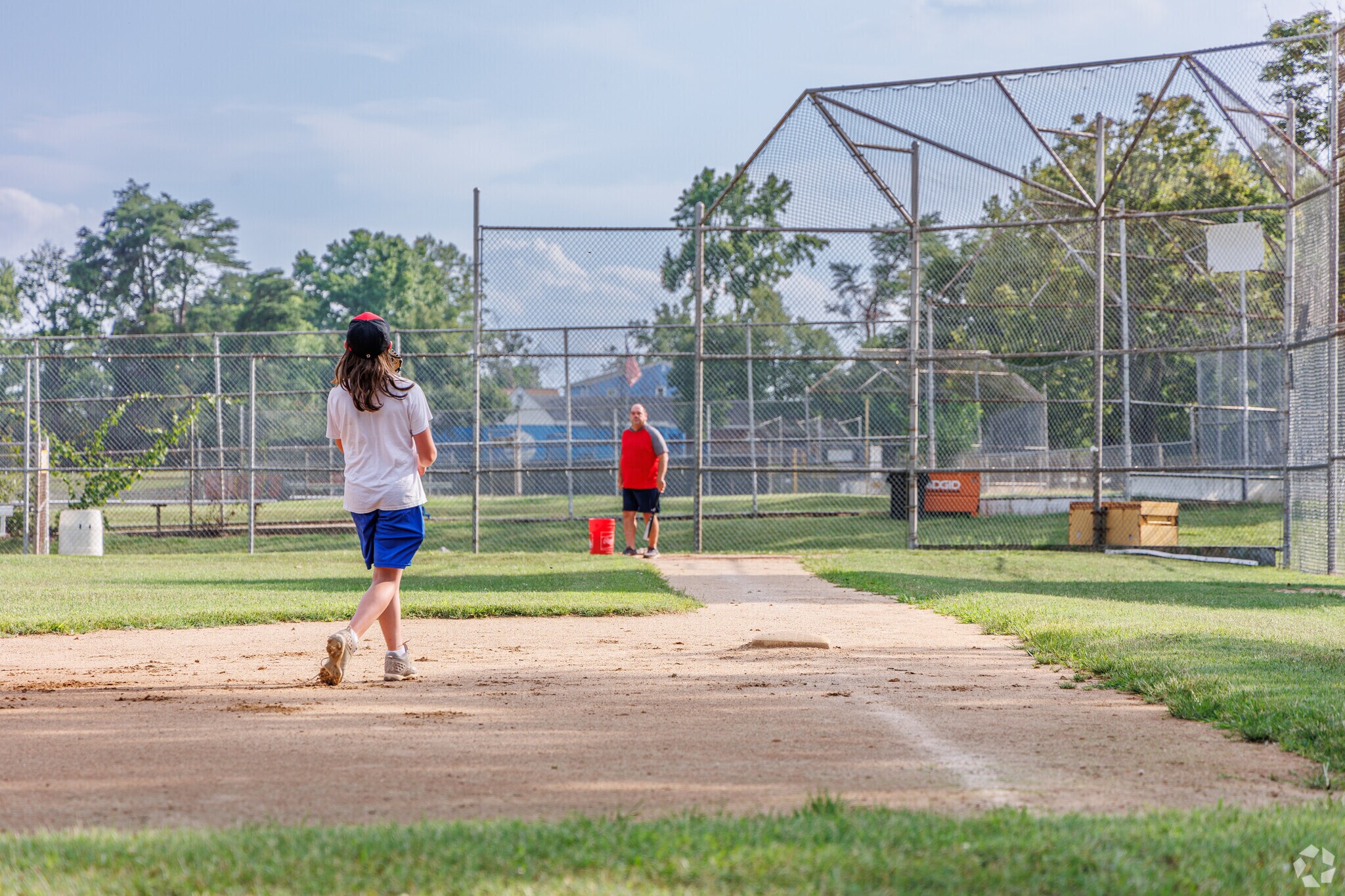 Keyes Field has several baseball diamonds for the local teams to play on.