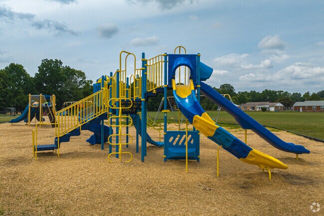 Students at Anna P. Mote Elementary in Wilmington can enjoy a brightly colored playground.