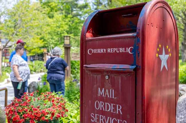 Cherry Republic's lush campus in Glen Arbor is also its 1989 founding location.