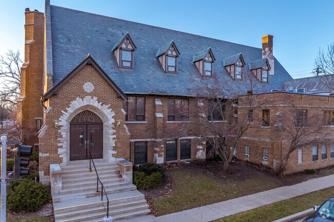 The entry to Shared Journeys School in West Allis.