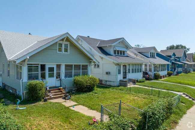 Bungalow-style homes are frequent across E R Danner.