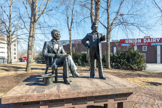 Lincoln-Douglas Debate Square in Freeport is where the namesake debate took place in 1858.