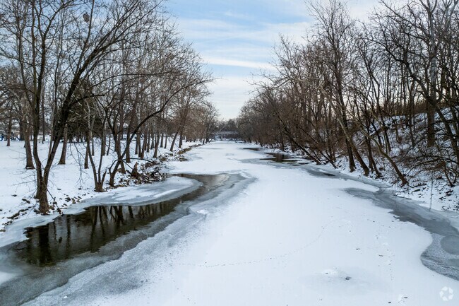 The White River runs along the edge of Western.