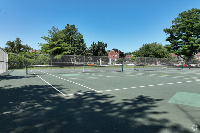 Tennis courts are just one of the many amenities Towson Circle schools have to offer.