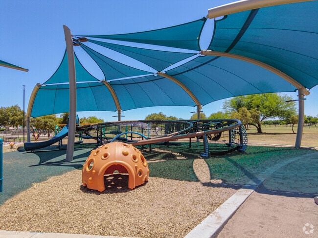 Monterey Park playground provides plenty of shade and fun.