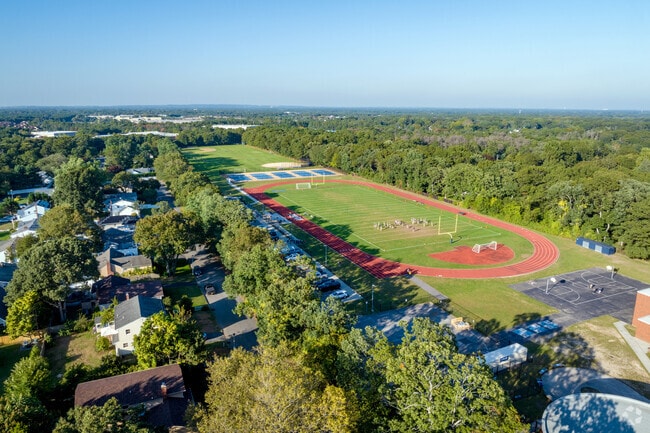 Play some football at James Wilson Young Middle School.
