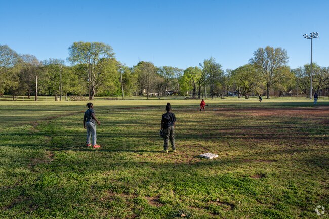 Wiggins Park near Tarpley City hosts baseball games and family outings.