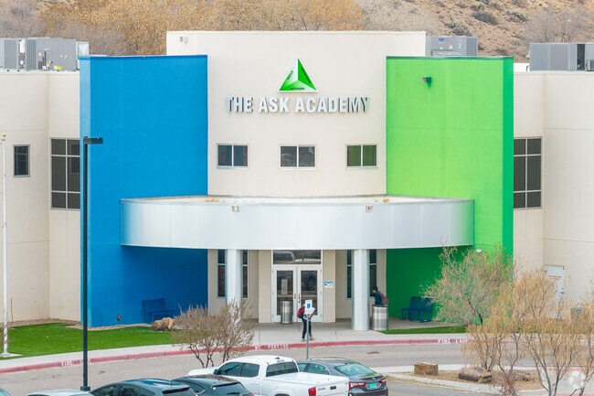 The Ask Academy features two buildings for different grade ranges.