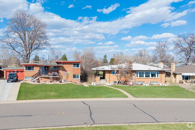 In Athmar Park, Denver, CO you can find mid-century ranchers in brick in varying styles.