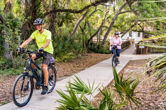 Oscar Scherer State Park has many trails, perfect for walking and biking.