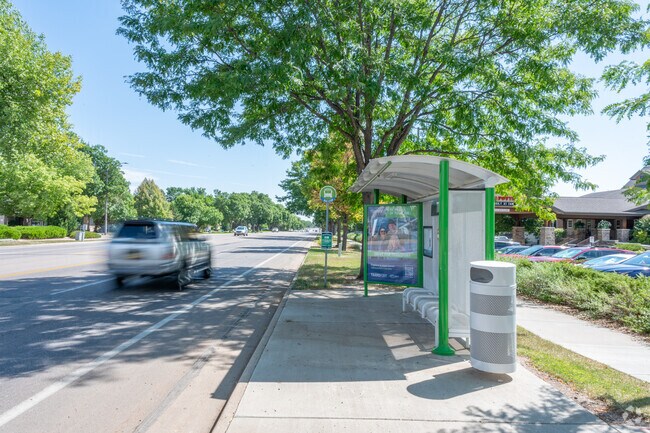 Village East has conveniently located bus stops.