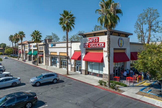 Popular chains like Dave's Hot Chicken are a favorite for Riverside residence.