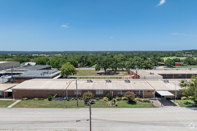 Millsap Middle School shows the surrounding countryside of Outer Parker County.