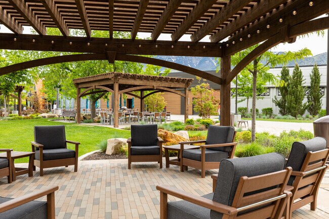 Pavilion at The Orchard near Hillcrest, serving as a gathering place or event venue.