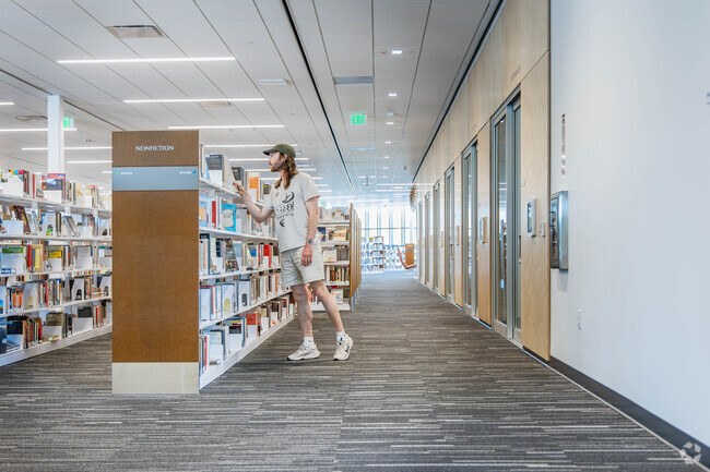 Not far from Perry Park is the Philip & Jerry Miller Library, a great place to browse books.