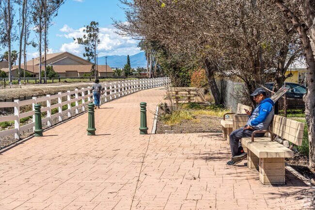 The Orange Blossom Trail in West Redlands spans 3.5 miles, featuring a dedicated paved path.