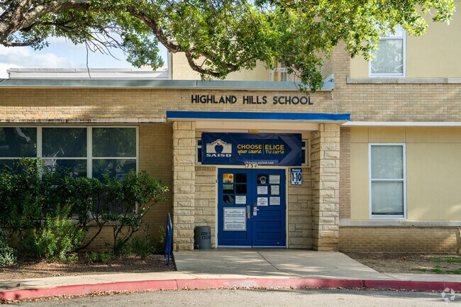 Kids can enter here for a top notch education at Highland Hills Elementary School.
