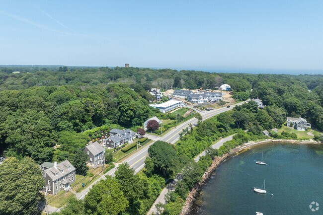 Penikese Island School students can enjoy views of Little Harbor from the classroom.