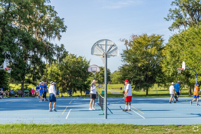 Play pickleball at Jonesville Park.
