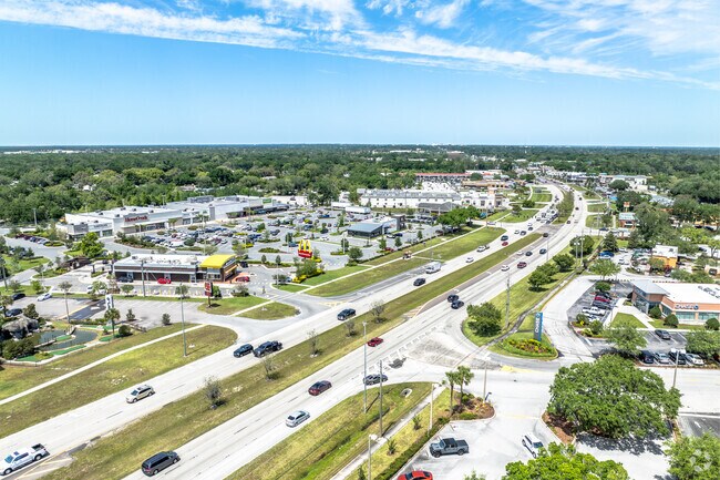 Florida Avenue South, runs north into Lakeland, accesses major dining and retail areas.