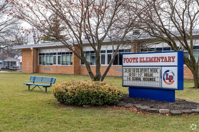 James Foote School, signage.