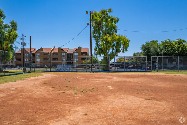 Step onto the baseball field of Royal Palm Middle School in Phoenix.